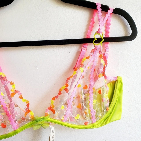 NWT For Love & Lemons Neon Bra - Picture 3 of 4